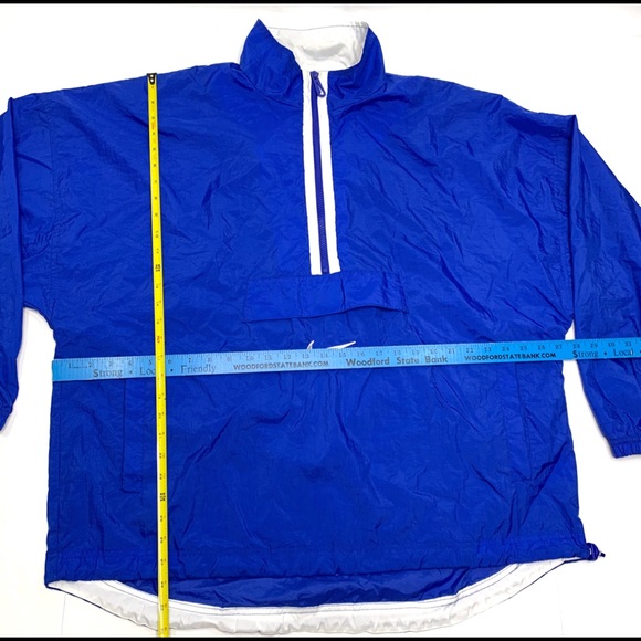 Vintage Nike Windbreaker Mens XL 1/2 zip Blue - Picture 8 of 12